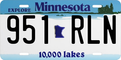 MN license plate 951RLN