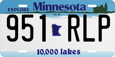 MN license plate 951RLP