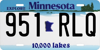 MN license plate 951RLQ