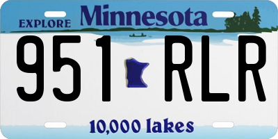 MN license plate 951RLR
