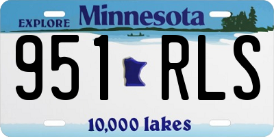 MN license plate 951RLS
