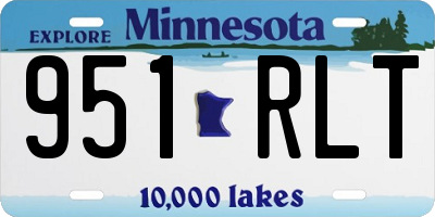 MN license plate 951RLT