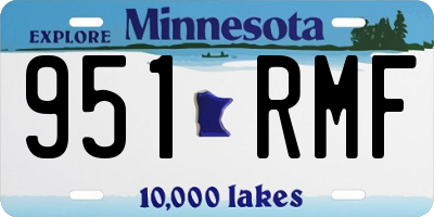 MN license plate 951RMF