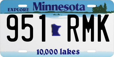 MN license plate 951RMK