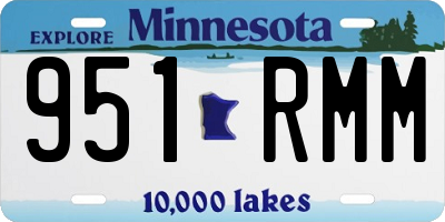 MN license plate 951RMM
