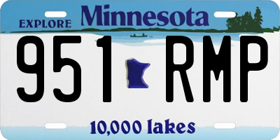 MN license plate 951RMP