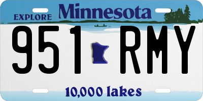 MN license plate 951RMY