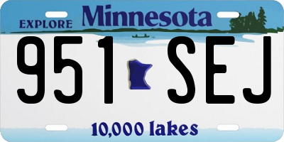 MN license plate 951SEJ