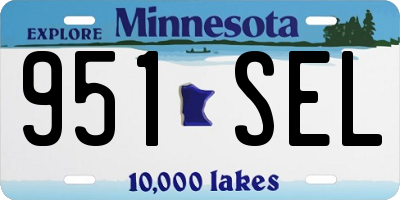MN license plate 951SEL