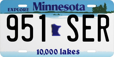 MN license plate 951SER