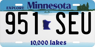 MN license plate 951SEU