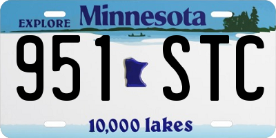 MN license plate 951STC