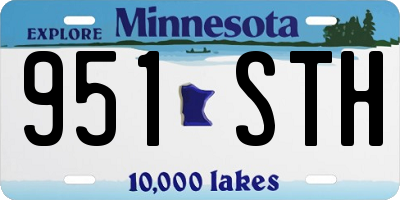 MN license plate 951STH