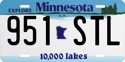 MN license plate 951STL