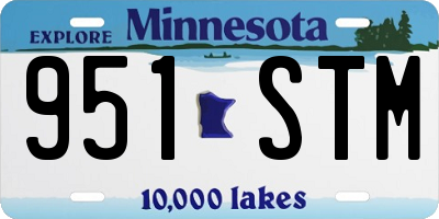 MN license plate 951STM