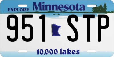 MN license plate 951STP