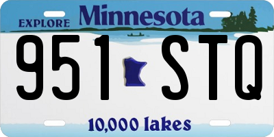 MN license plate 951STQ