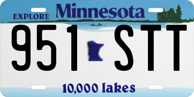 MN license plate 951STT