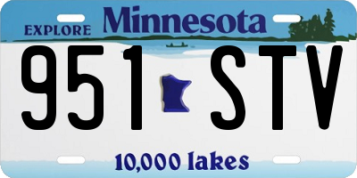 MN license plate 951STV