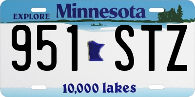 MN license plate 951STZ