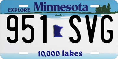 MN license plate 951SVG