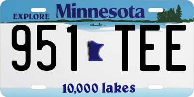 MN license plate 951TEE