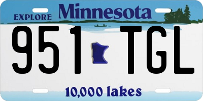 MN license plate 951TGL