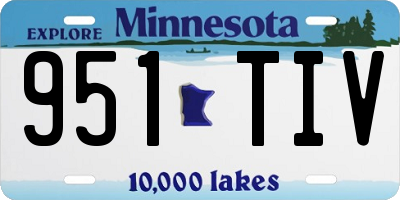 MN license plate 951TIV