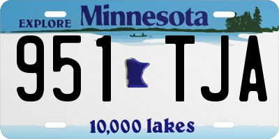 MN license plate 951TJA