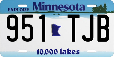 MN license plate 951TJB