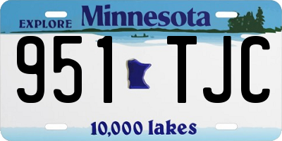 MN license plate 951TJC