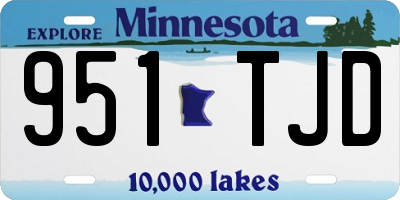 MN license plate 951TJD