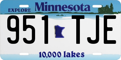 MN license plate 951TJE