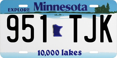 MN license plate 951TJK