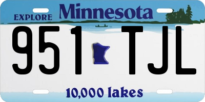 MN license plate 951TJL