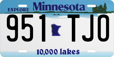 MN license plate 951TJO