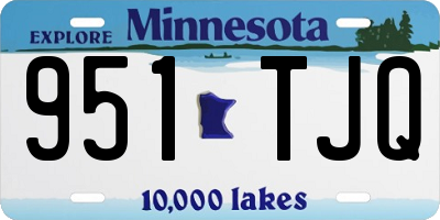MN license plate 951TJQ