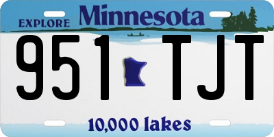 MN license plate 951TJT