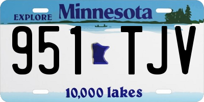MN license plate 951TJV