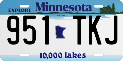 MN license plate 951TKJ