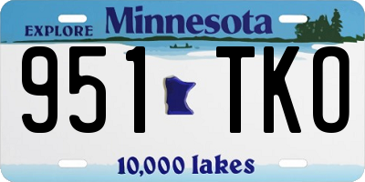 MN license plate 951TKO