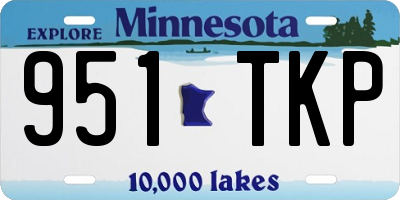 MN license plate 951TKP