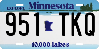 MN license plate 951TKQ