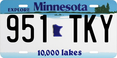 MN license plate 951TKY
