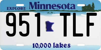 MN license plate 951TLF