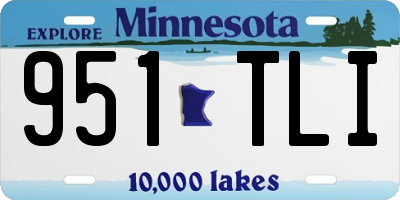 MN license plate 951TLI