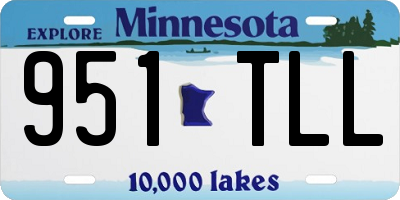 MN license plate 951TLL