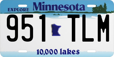 MN license plate 951TLM