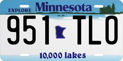 MN license plate 951TLO