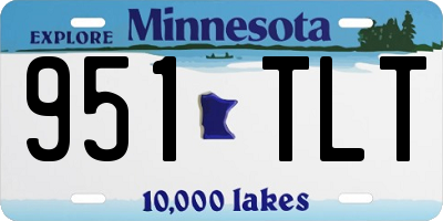 MN license plate 951TLT